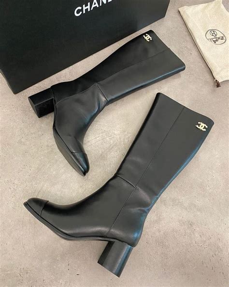 chanel boots cream|chanel high heel boots.